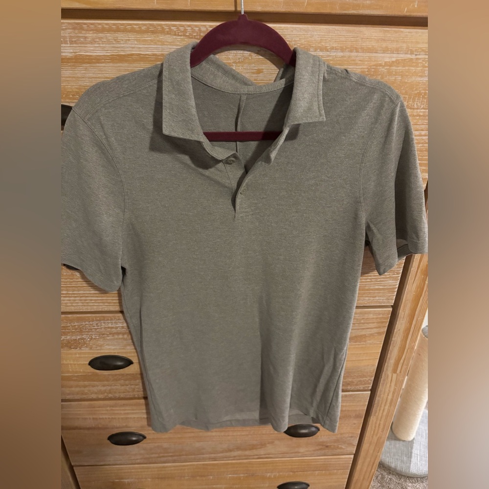 lululemon athletica Men's Gray Polo Shirt